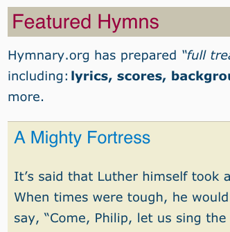 Featured Hymns